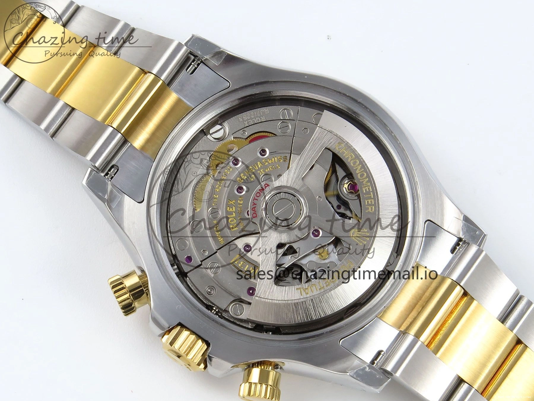 Good Copy Rolex Watches Best on Edition QF 721 V 1:1 Daytona AllSeason SH4131 YG SS Braclet White Dial 126503 1222